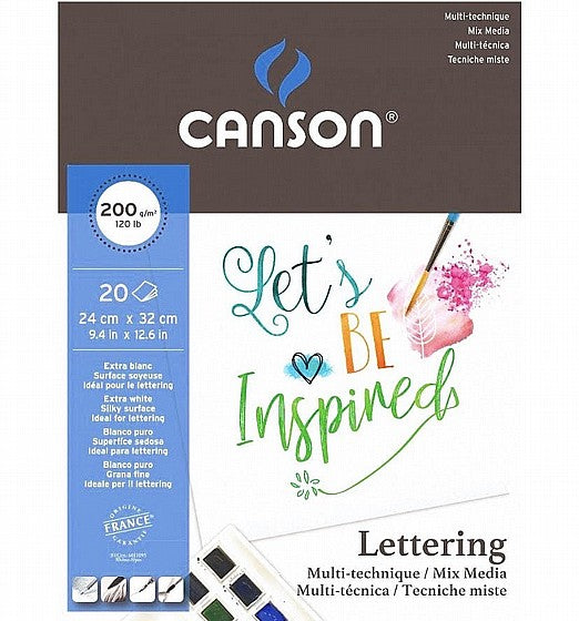 בלוק קליגרפיה 24/32 סמ 200 גר גרעון עדין canson