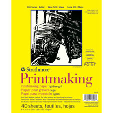 בלוק הדפס 20.3/25.4 סמ 120 גר סטרסמור strathmore printmaking 40 sheets 120 gr