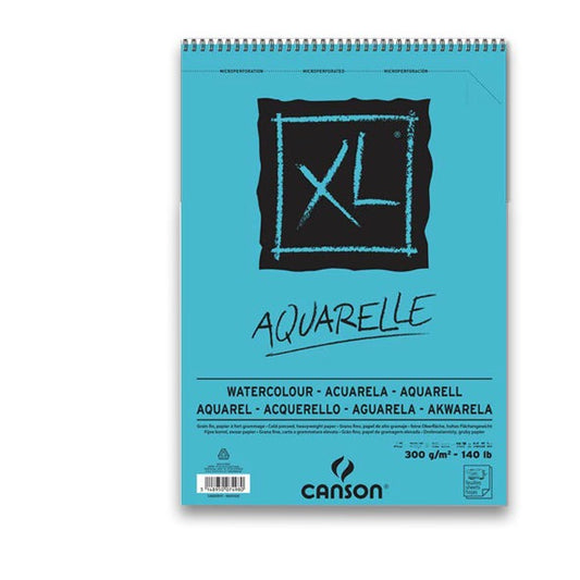 בלוק לצבעי מים 300 גר 20 דף A5 XL AQUARELLE canson 121660