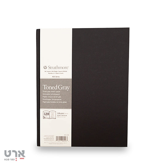 בלוק רישום 118אפור גר ממוחזר כ.קשה 21.6/27.9 סמ strathmore 118 gr 64 pgs 21.6/27.9 cm469-108 469183