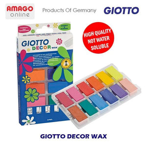 סט 12 צבעי דקור בלק שעווה צבעוני ג'יאוטו Giotto Decor Wax