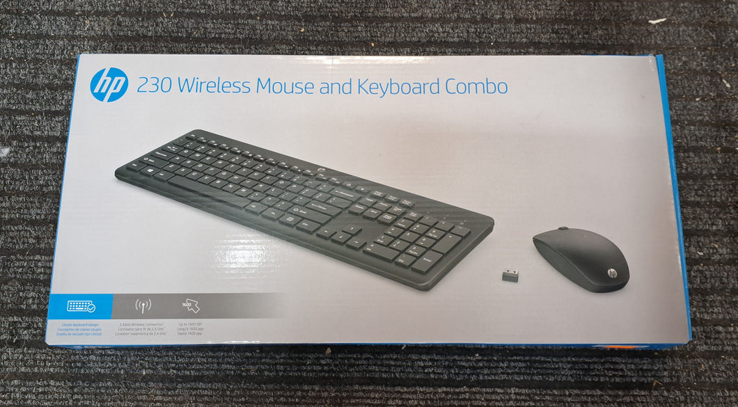 מקלדת אלחוטית עם עכבר hp 230 hp wireless mouse and keyboard combo