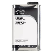 טרפנטין לצבעי שמן 1 ליטר וינזור ניוטון winsor&newton distilled turpentine 1 liter