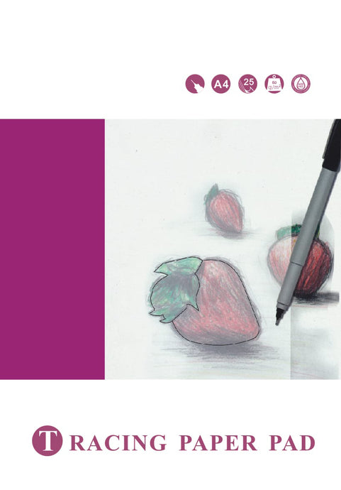 בלוק סקיצה 60 גר לינרו a4 tracing paper 60 gr