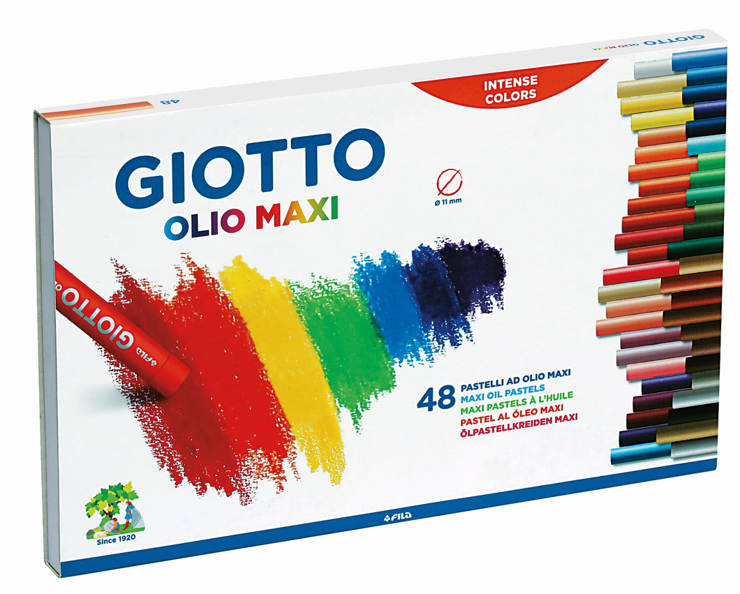 פסטל שמן 48 גוונים ג'יאוטו giotto olio maxi 48 colors