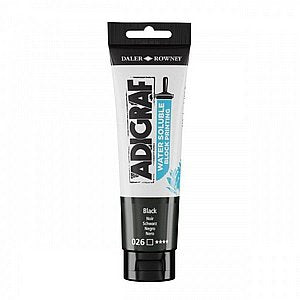 צבע הדפס בסיס מים 150 מל שחור דאלר ראוניdaler-rowney water soluble block printing 150ml black