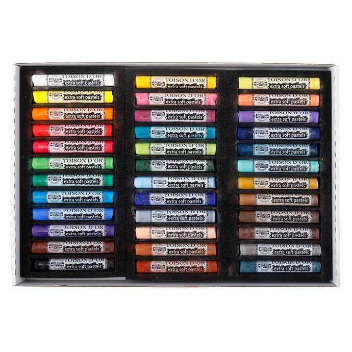 סט פסטל רך במיוחד 36 יח קוהינור koh i noor extra soft pastels 36