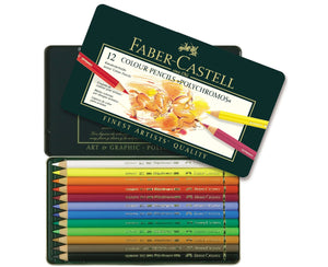 Faber Castell סט עפרונות פוליכרומוס 12 יחידות polychromos
