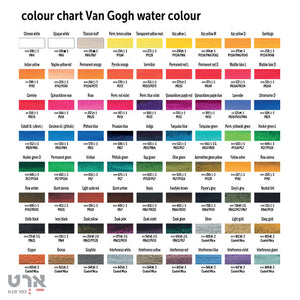 צבע מים ואן גוך 10 מל שפופרות  Talens Van gogh 10 ml tubes watercolour