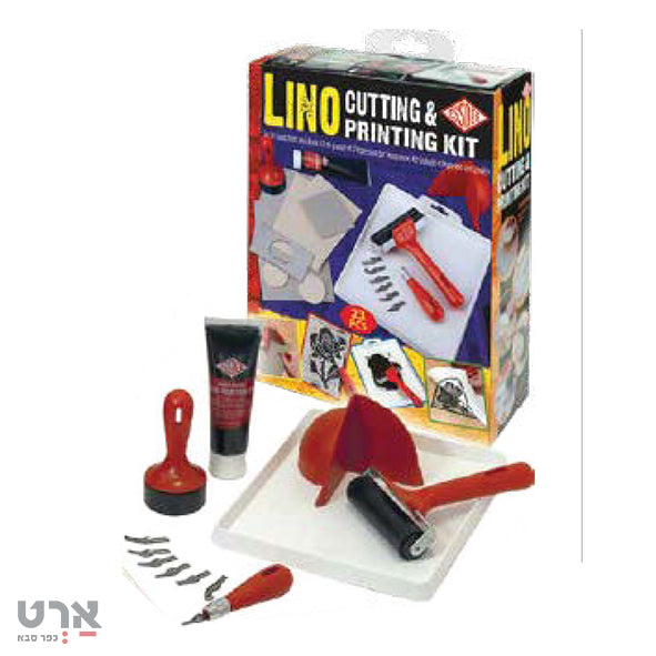 סט הדפס 23 חלקים lino cutting&printing kit 23 parts 900022