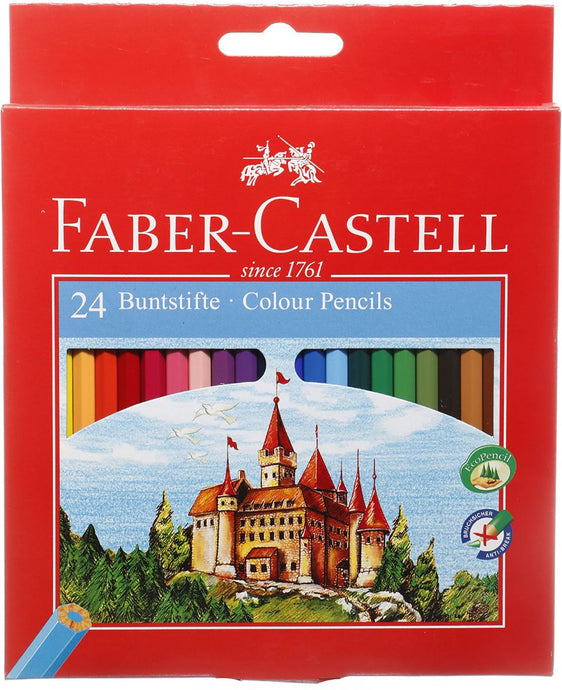 סט עפרונות צבעוניים 24יח פאבר קסטל faber casttel colour pencils 24 pcs 120124