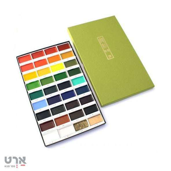 סט צבעי מים 36 קוביות kuretake gansai tambi 12 colors set mc20/36v