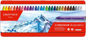 צבעי פסטל אקוורל קרנדש 30 caran d'ache 30 neocolor 2 aquarwlle 7500