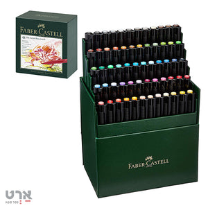 סט 48 טושי מכחול פיט פאבר קסטל faber castell 48 pit artistpens brush 167148