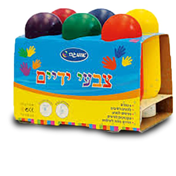 סט צבעי ידיים 6 גוונים לילדים