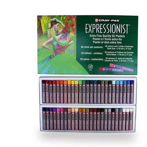 סט פסטל שמן 50 גוונים expressionist 50 colors sakura