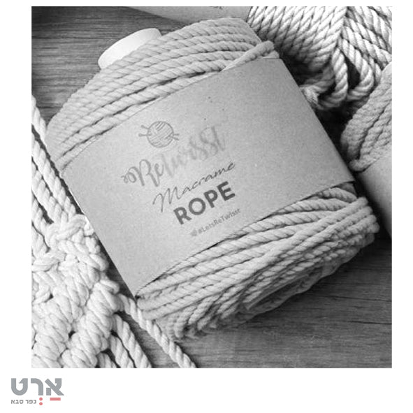 חוט מקרמה 4ממ טבעי 500גר כ-95מ' סופרקיט 8273 rope